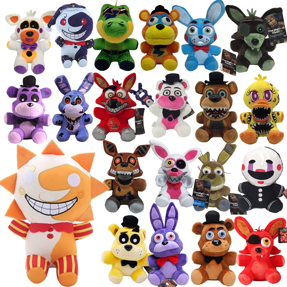 2026 خمس ليلة في فريدي Fnaf أفخم ألعاب لطيفة دمية بوني الدب ماكر الكرتون محشوة الدمى فريدي لعب للأطفال المشجعين الهدايا