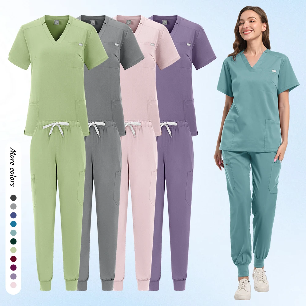 New jogging multi-color fast dry cracked high quality hospital operating room clinical medical clothing dentist beauty salonWork