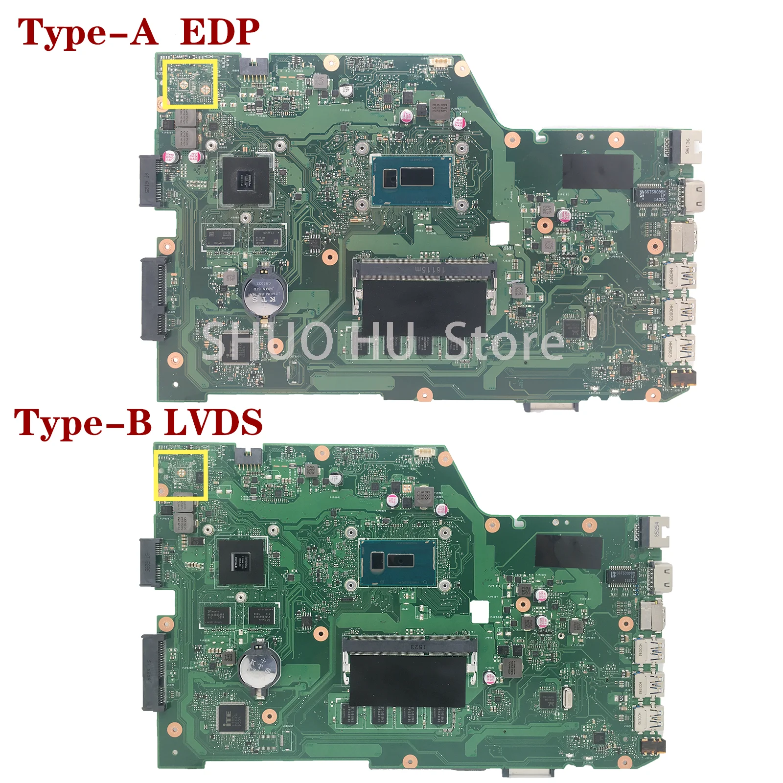 KEFU X751LD Mainboard For ASUS X751LA K751LD F751LDV X751LDV X751LJ X751LB X751LN Laptop Motherboard I3 I5 I7 4th 5th Gen PM 4GB