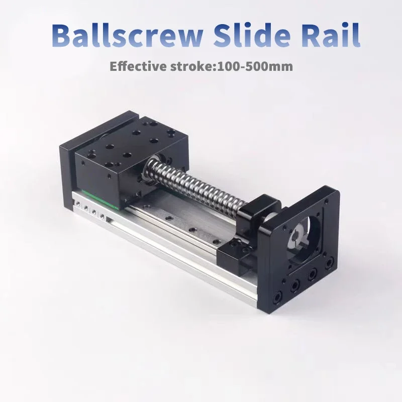 GX80*50 100mm-500mm single slider double line rail ball screw precision linear slide guide rail electric CNC cross module