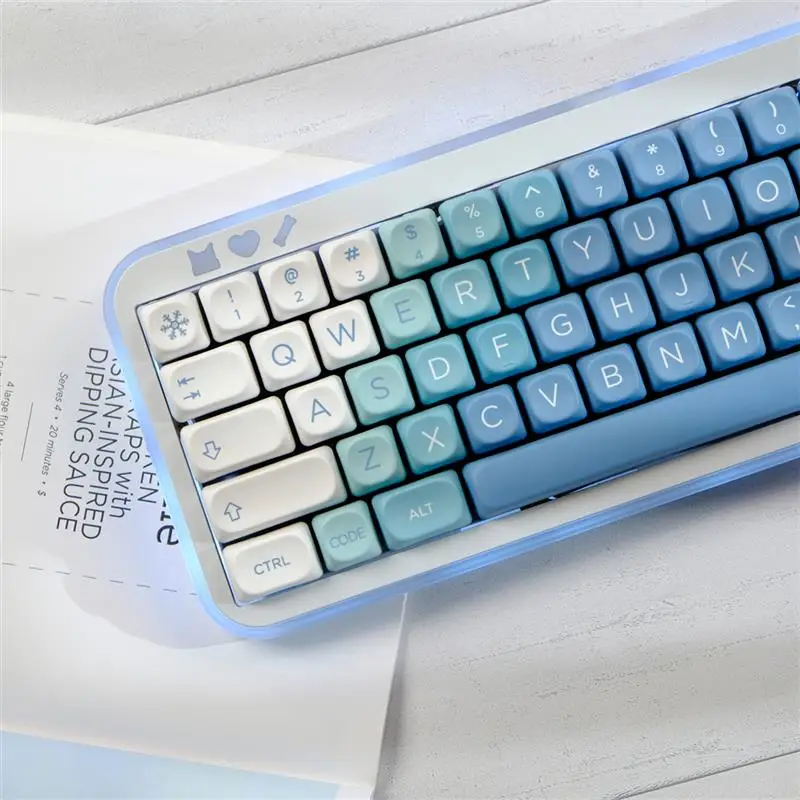 

PBT Keycap129 клавиши Снежный Монстр MOA профиль краска Сублимация клавиши для игр механическая клавиатура колпачок MX Переключатель MOA колпачки для кнопок