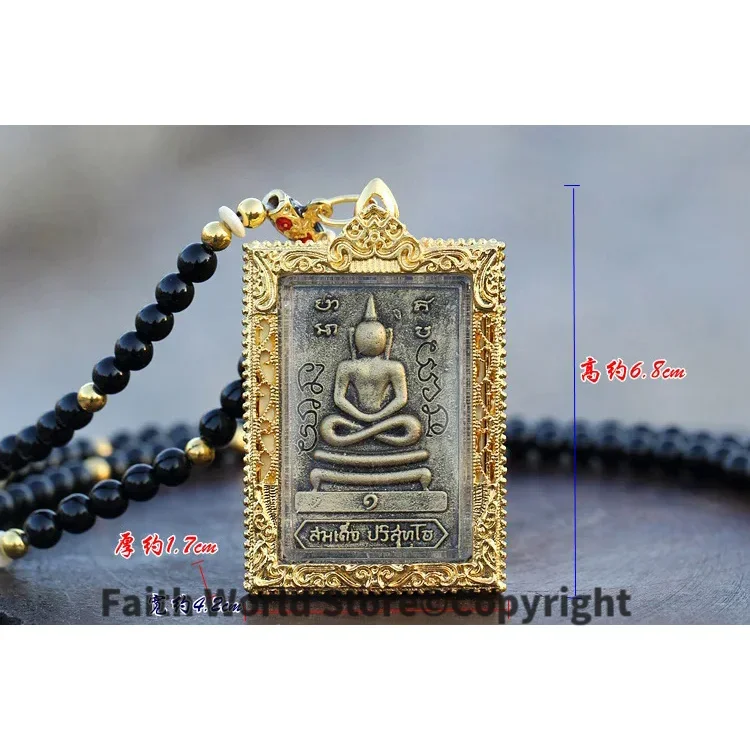 عرض خاص 2025 معبد آسيا تايلاند البوذية تشونغ دي فو القيمة بوذا تميمة قلادة السلامة الصحية طرد الأرواح الشريرة تعويذة