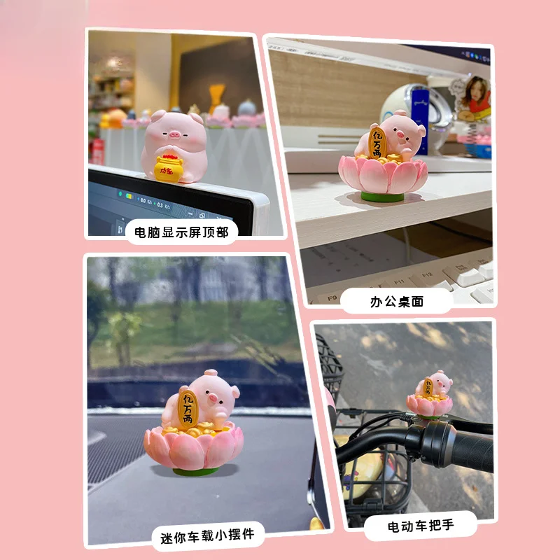 Original Buddha style pig figurines, creative and exquisite resin figurines, decompression home desktop decorations