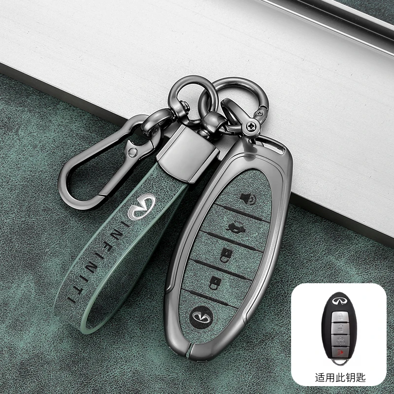 Car Key Case Cover 4 Buttons Protector Shell For Infiniti Q50 Q60 Q70 QX50 QX60 QX70 G25 FX JX35 FX25 FX35 EX35 FX37 Accessories