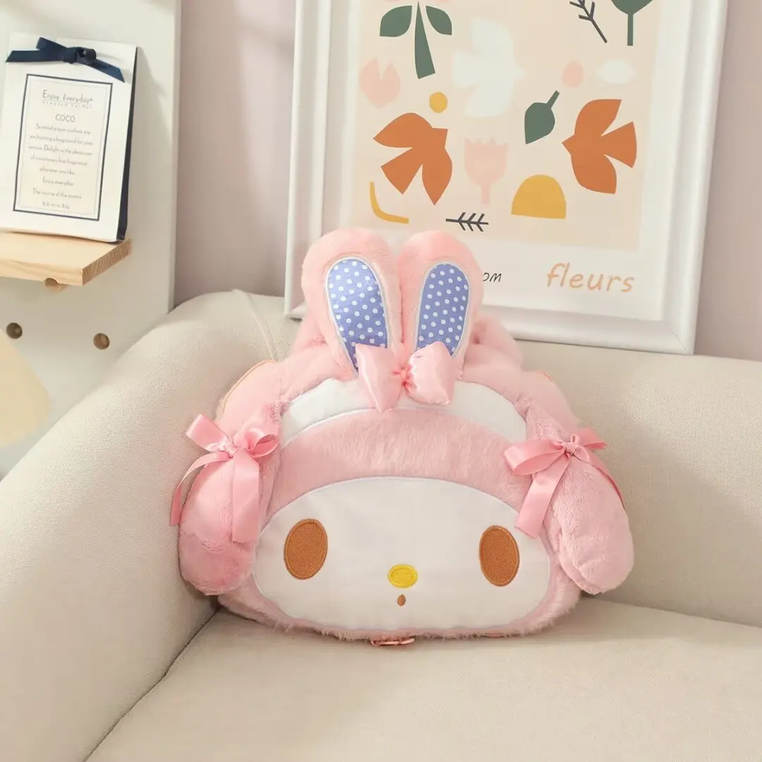 Sanrio Cartoon Anime My Melody Plush Pillow Lovely Comfortable LittleTwin Stars Pillow Blanket Student Nap Blanket Kawaii Gifts