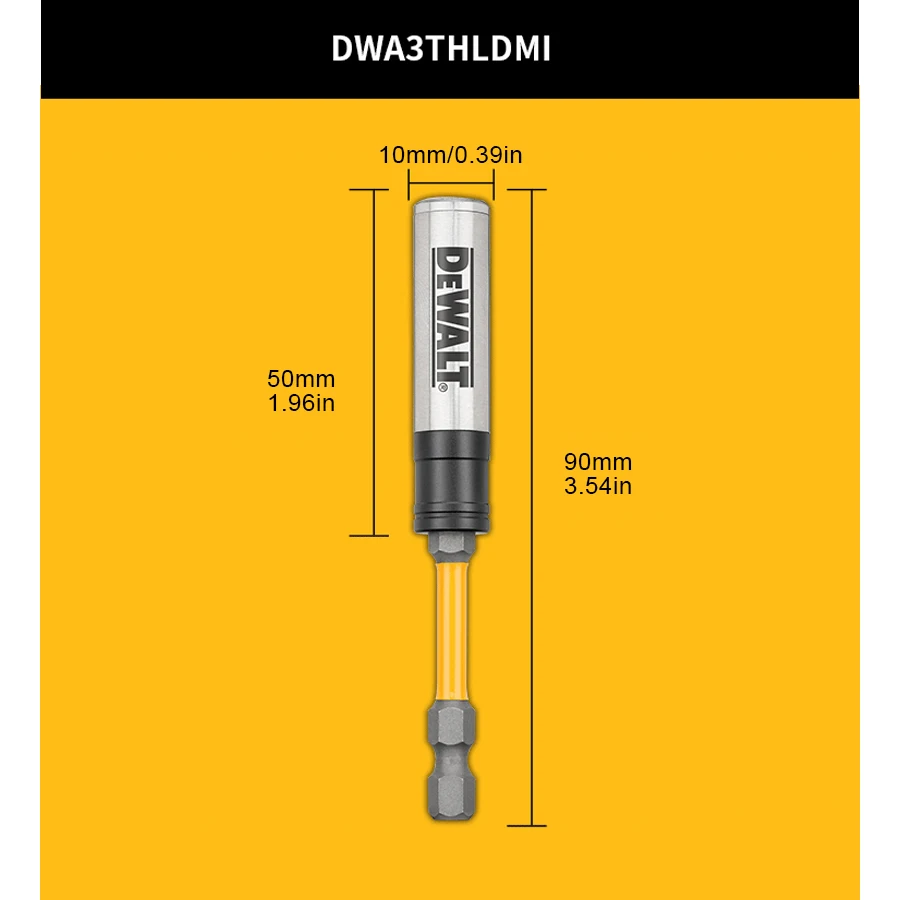 DEWALT Magnetic Bit Holder FlexTorq Impact Ready Impact Drill Driver Power Tool Accessories DWA3THLDMI