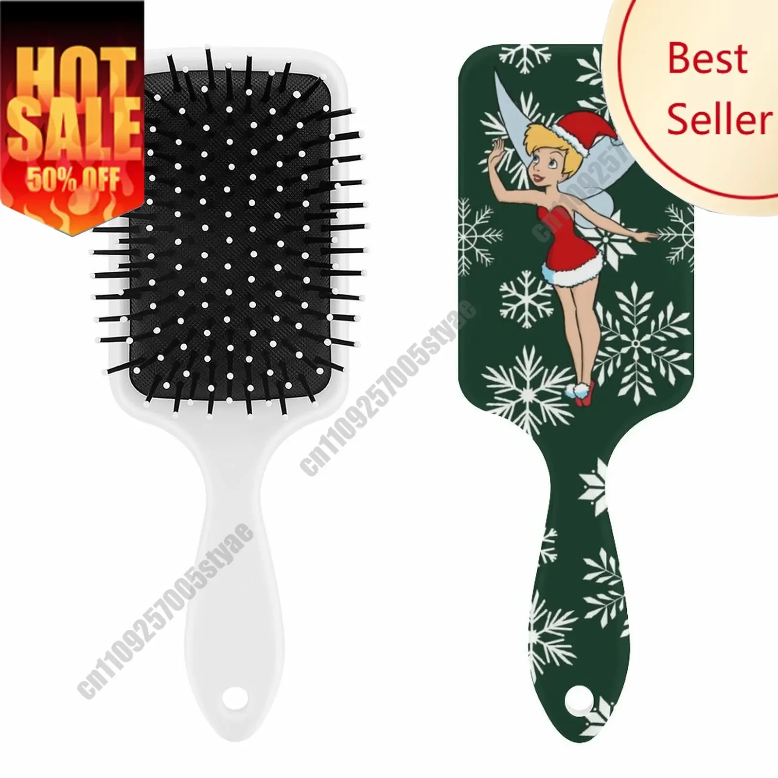 

Tinker Bell Air Cushion Comb Disney Custom Designed Hairbrush Personalized Scalp Massage Comb Featuring Your Photos Gift Holiday