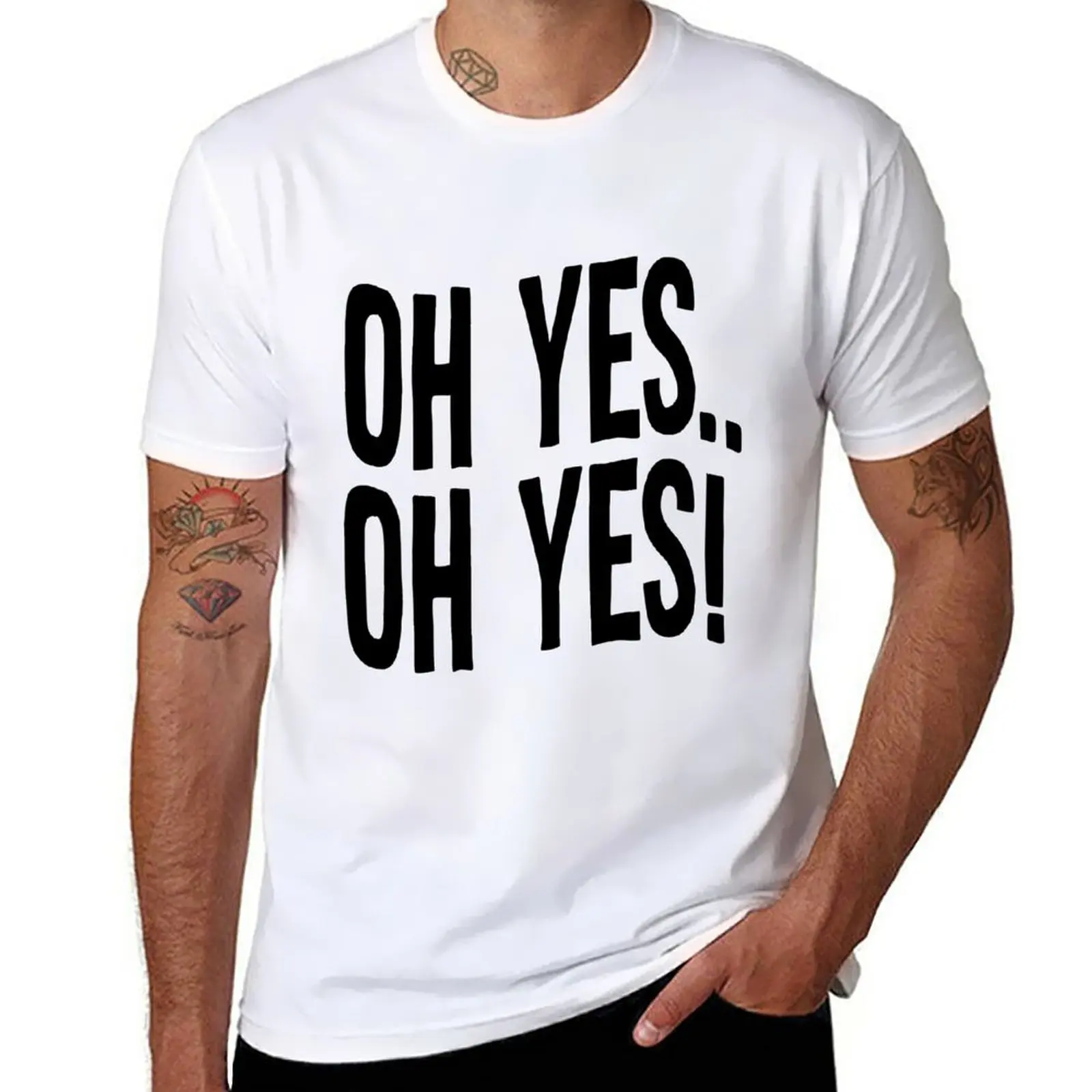 

New design of oh yes! Oh Yes! by DJ Carl Cox best selling black color T-Shirt summer top men workout shirt