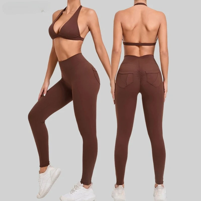 

Спортивный костюм для женщин, спортивная одежда для спортзала, женский спортивный костюм, бюстгальтер для бега, быстросохнущая спортивная одежда, комплект для фитнеса и тренировок, женский