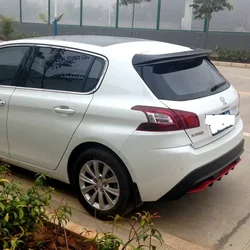For Peugeot 308 Spoiler High Quality Abs Plastic Car Tail Wing Decoration Rear Trunk Spoiler For Peugeot 308 2014-2015