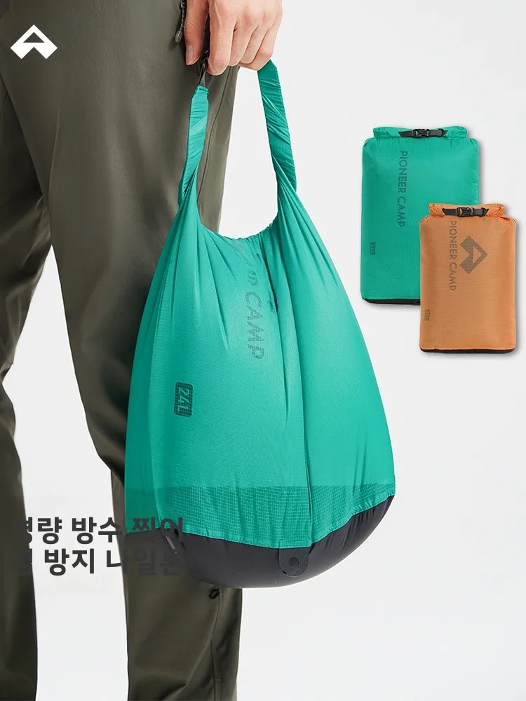 屋外用大型軽量防水収納バッグ-ハイキング用-キャムストラップ付き-持ち運び簡単-トレイル用