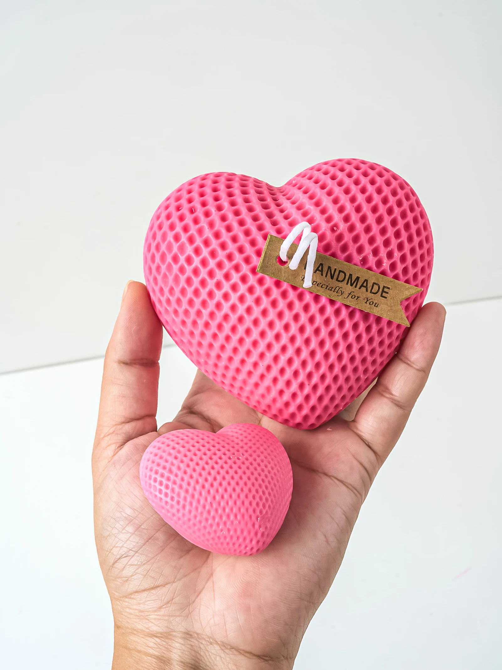 3D Woven Love Silicone Candle Mold Mousse Cake Aroma Gypsum Candle Heart Resin Molds Handmade Soap Chocolate Baking Mould Crafts