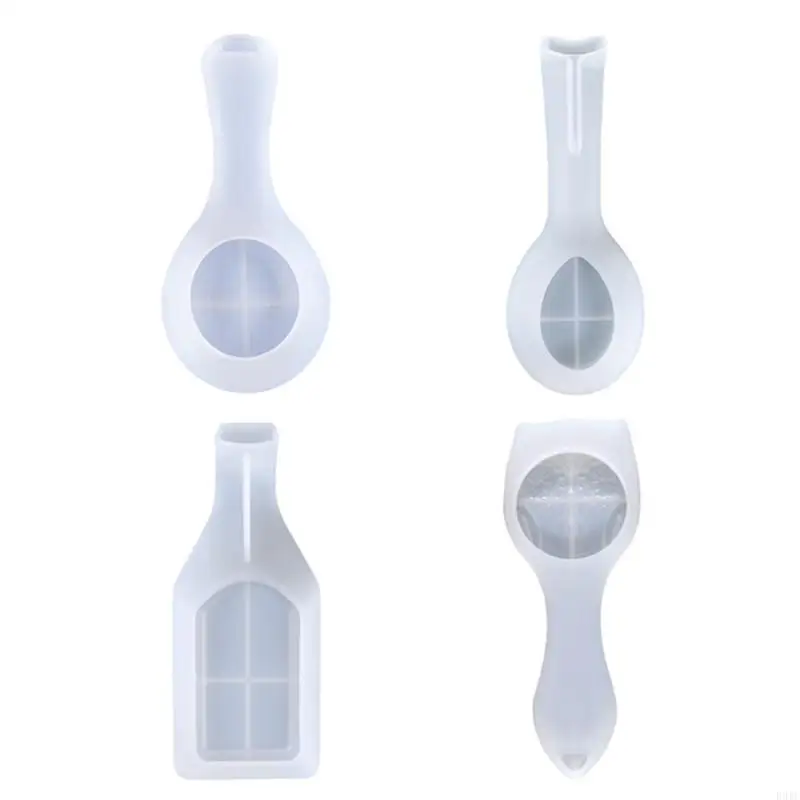 R3MC Spoon Holder UV Crystal Epoxy Mold Kitchen Utensil Rest Jewelry Holder Resin Silicone Mould DIY Crafts Fruit Candy Tray