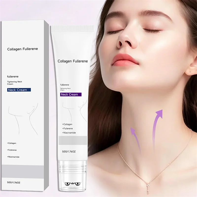 Collagen Women Moisturizing Neck Cream Smooths Firming Nourishes Delicate Neck Skin Intensive Hydration Silky Fine Lines Care