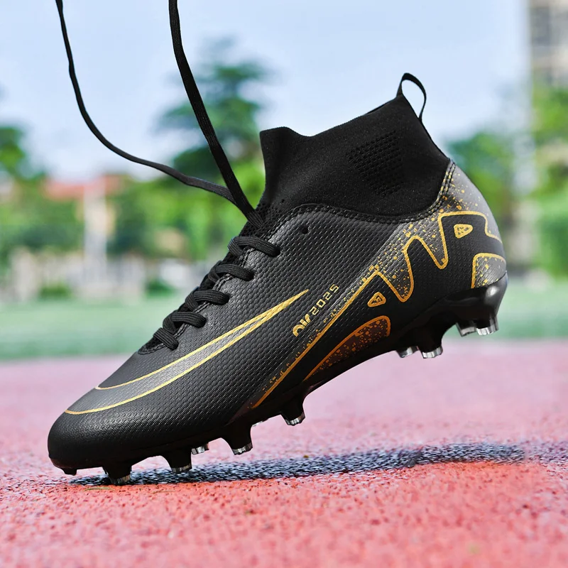 

2025 High Top Football Shoes Adult High-Top Men's Training Competition Special Artificial Grassland TF Spike Long Nail Sports Sn