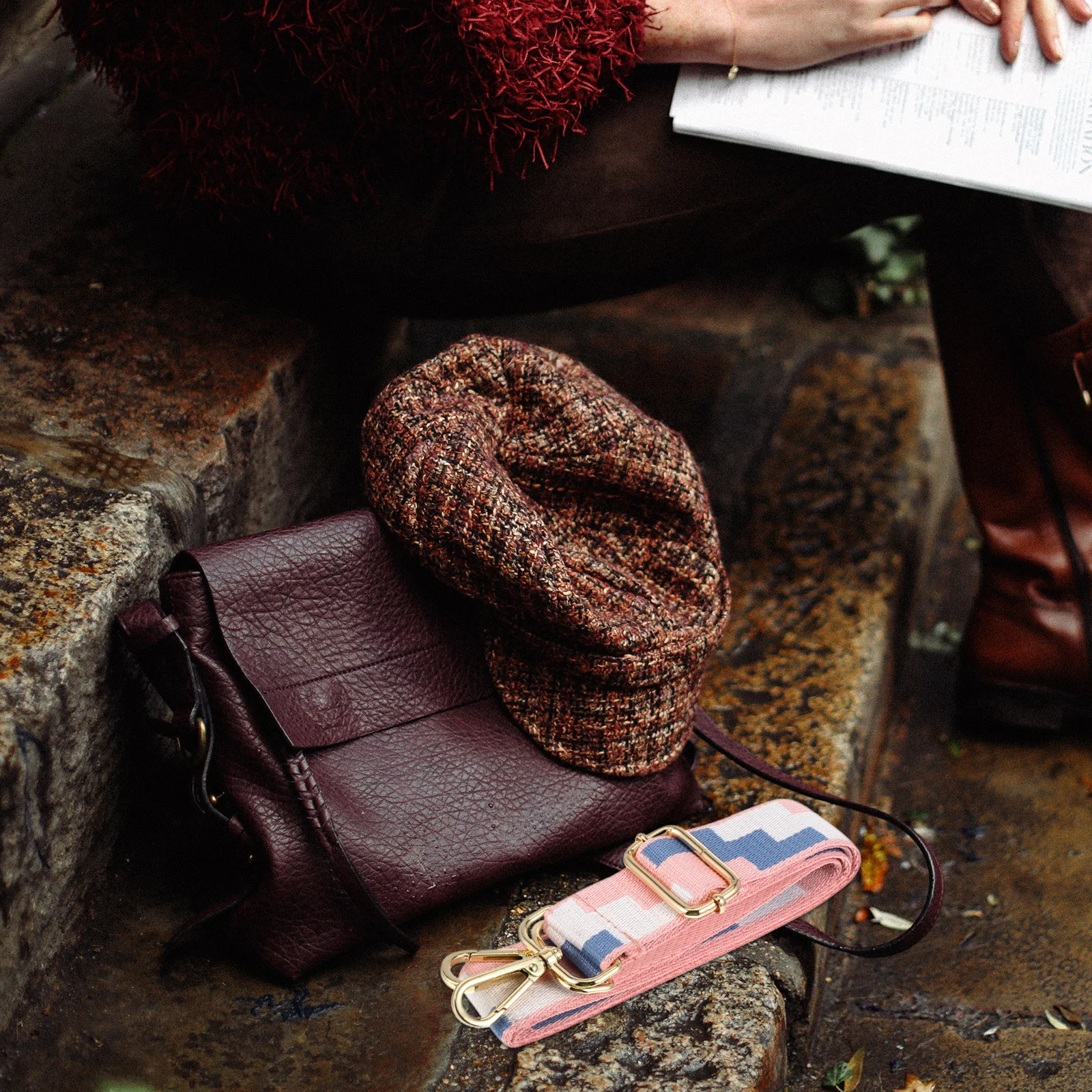 

DIY Replacement Shoulder Bag Strap Chain Classic Purse Handle Durable Handbag Belt Metal Buckles for Handbags and Clutches