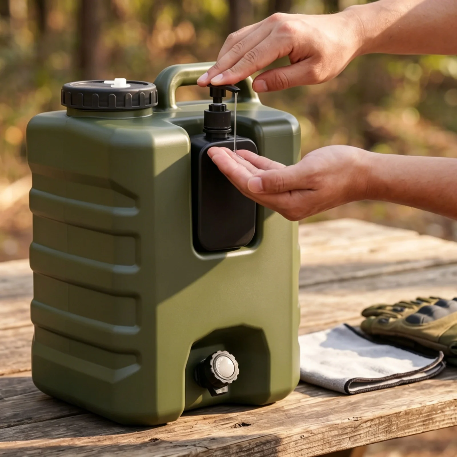 20L Water Jug with Spigot Large Camping Waters Jug Multifunction Waters Storage Containers for Emergency Storage Outdoor Hiking
