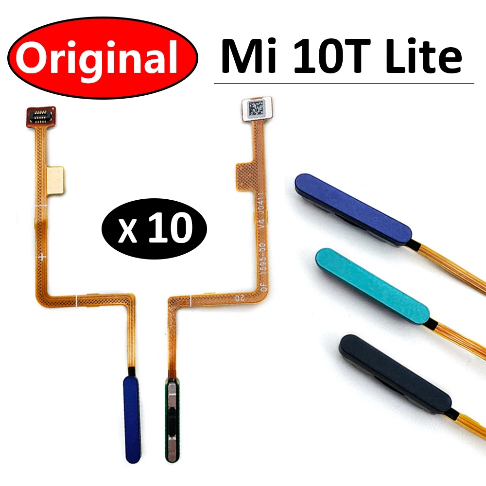 

10Pcs/Lot, Original For Xiaomi Mi 10T Mi10T Lite Home Button FingerPrint Touch ID Sensor Flex Cable Ribbon Replacement Parts