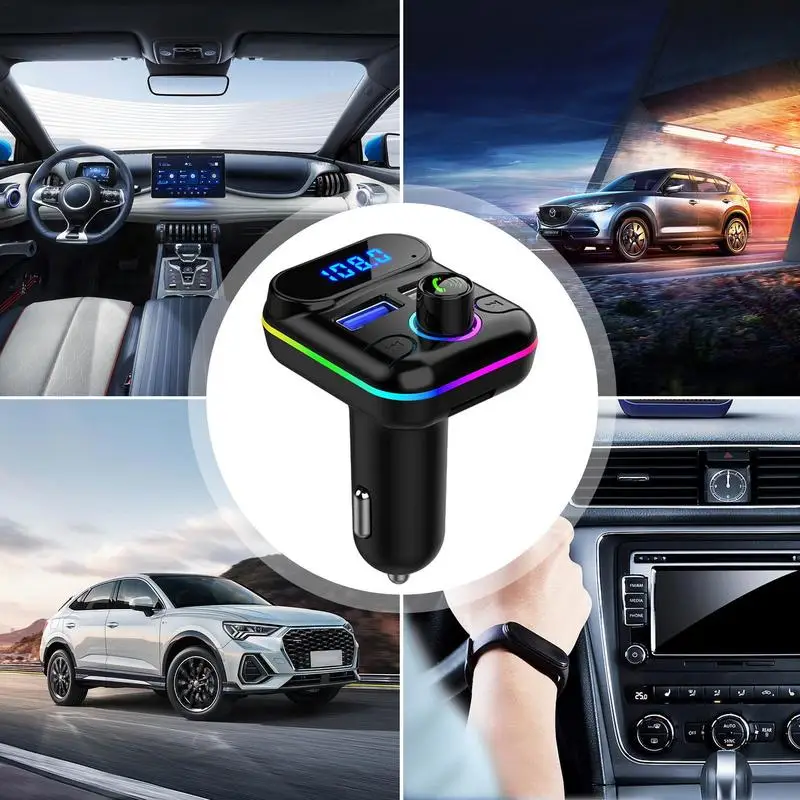 

Cigarette Lighter Adapter, Car MP3 Player, Car Bluetooths-compatible Receiver, Car FM Transmitter, Dual USB Charging Ports