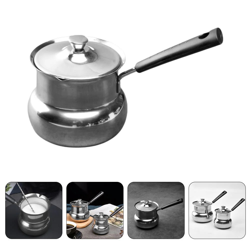 Milk Jug Butter Warmer Skillet Pan Baby Food Cooking Pot Household Saucepan Stainless Steel Stock Deep Pots Soup Tea