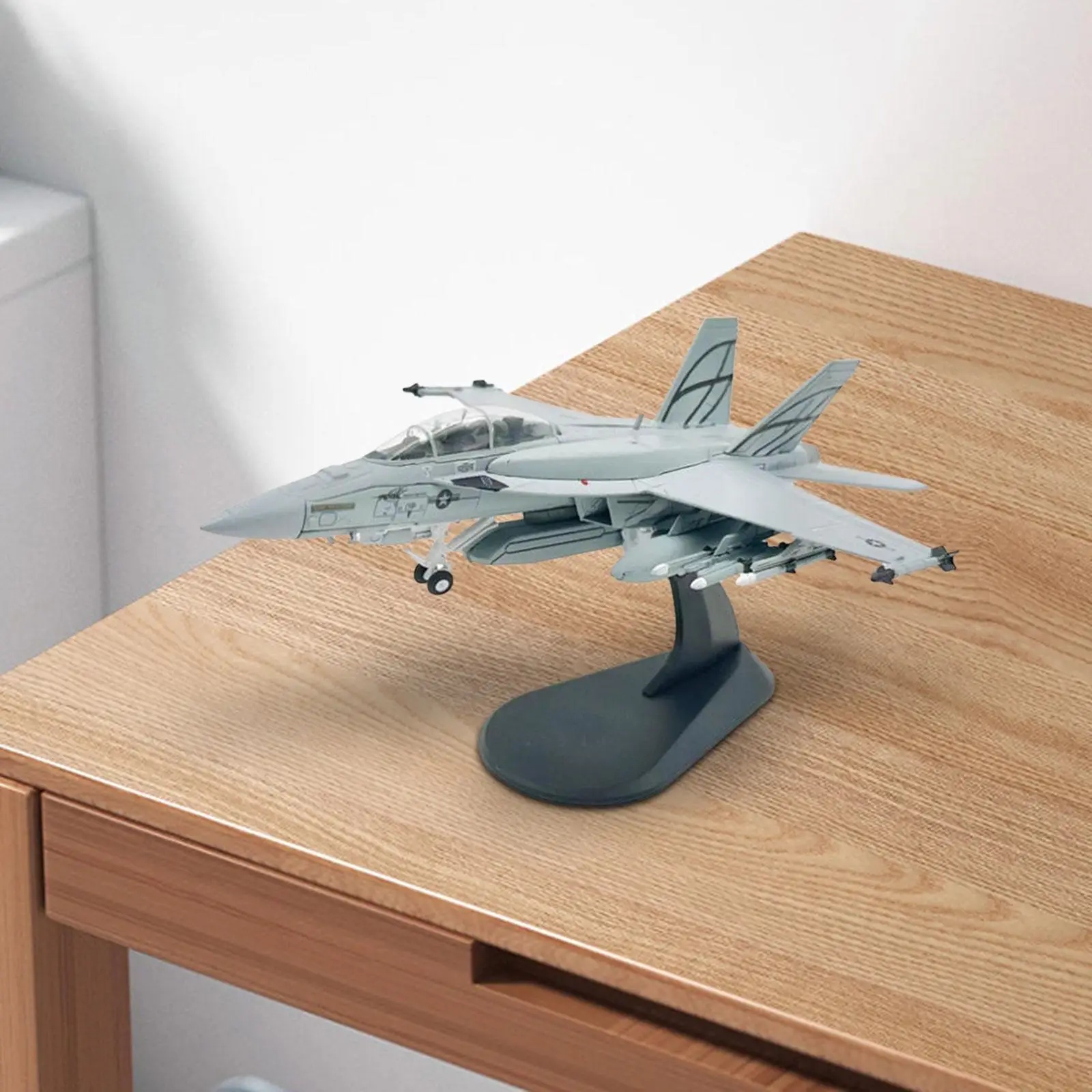 1/100 Scale F/A-18 Plane Metal Alloy Fighter for Bedroom Living Room Table