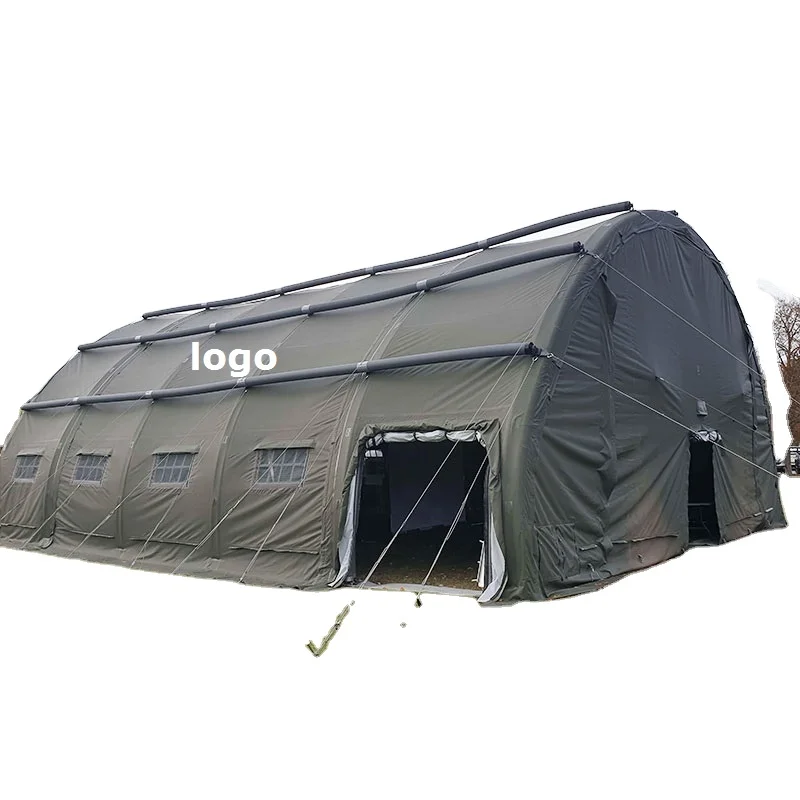 Hot selling high quality large inflatable camouflage emergency tent hospital laboratory first aid outdoor camping shelter tent