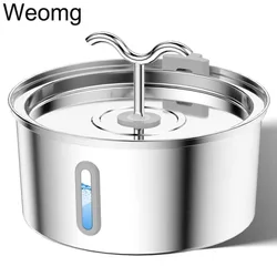 3L Cat Water Fountain Stainless Steel Pet Water Fountain with Automatic Water Fountain for Cats Inside Dog Fountain Dispenser