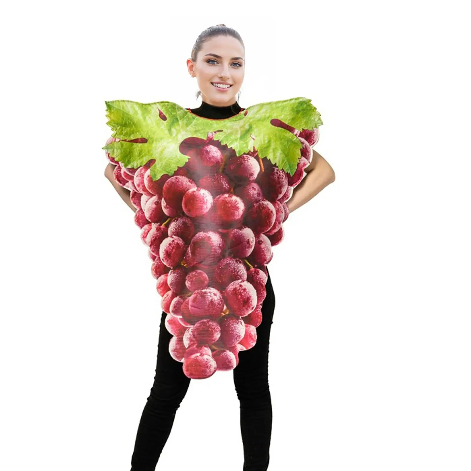 

Grape Costume,Halloween,Cute,Roles Playing Polyester Portable Dress up for Party Stage Performance Festive Events Carnivals Gift