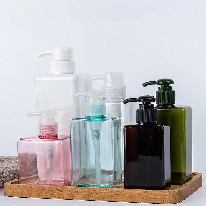 

15pcs 100/150/250/280ml Shampoo Refillable Bottles Pump Container Plastic Liquid Shampoo Shower Gel Bottles Home Bath Supply