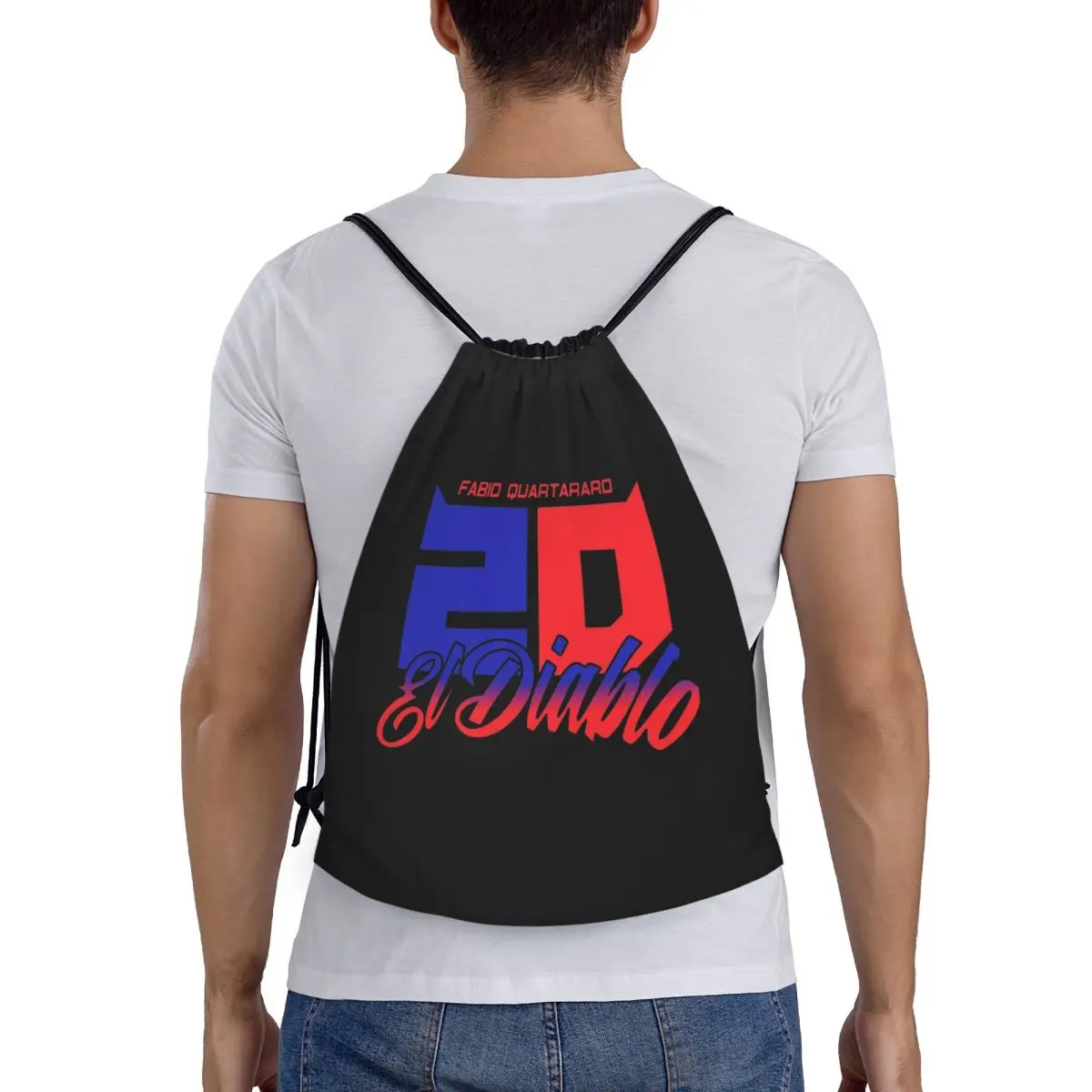 

Fabio Quartararo El Diablo Number 20 (2) Backpacks Multi-function Drawstring Bags Sports Bag Book Bags for Man Woman School