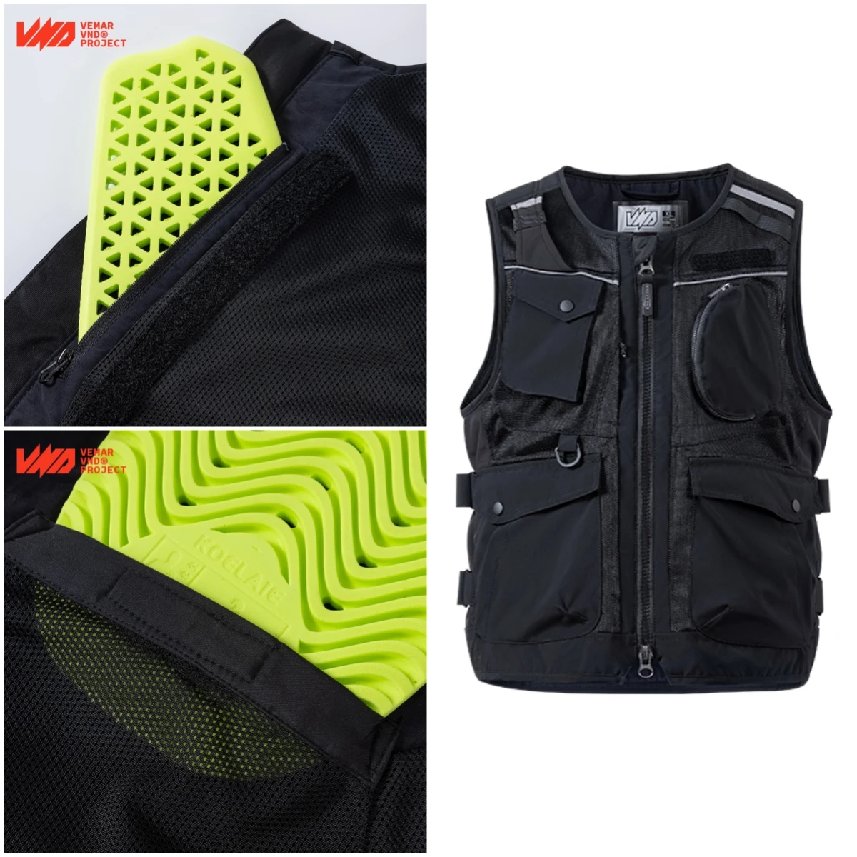 

VEMAR летнее дышащее защитное снаряжение в стиле ретро, жилет для верховой езды, светоотражающий встроенный нагрудный жилет, защитный жилет для спины M-XXL