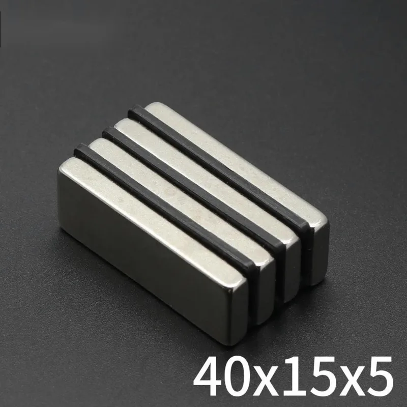 1/3/6/Pcs Block Magnet 40x15x5mm N35 Permanent NdFeB Super Strong Powerful Neodymium Magnets Magnetic Imanes De Neodimi Stripe