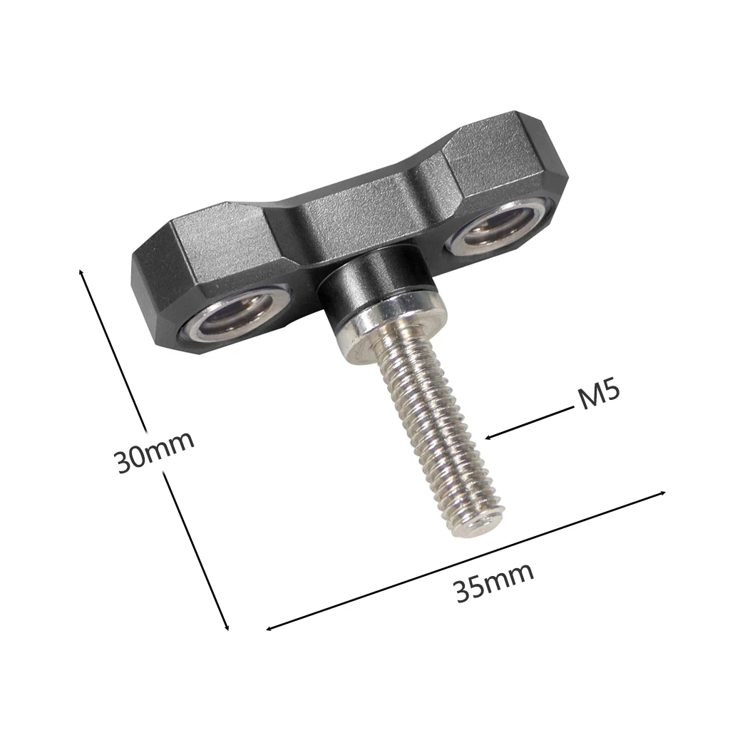 20mm Kugelkopf-Klemmhalterungsadapter mit 1/4'- und 3/8'-Schraube, ARRI-Positionierungsstift für DSLR-Kamera-Rig, Magic Arm, Monitor- und Lichthalterung – Detail 26