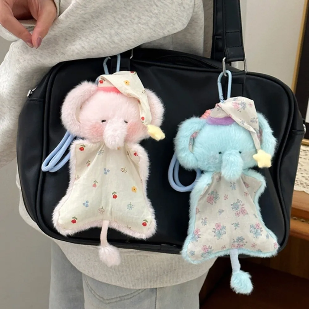 Simulação elefante fantoche pingente macio macio pelúcia selo pingentes dos desenhos animados bonito boneca de pelúcia chaveiro pendurado ornamentos