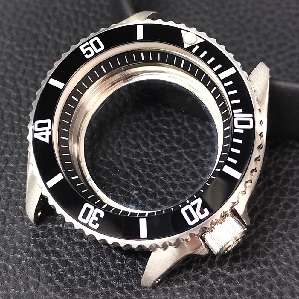 

Корпус NH35 41,5 мм, высококачественные мужские часы, стальной серебряный корпус, NH35, NH36, аксессуары для часов с механизмом, сапфировый ремешок 22 мм