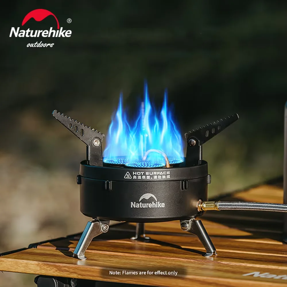 Naturehike-estufa de Camping Faint Star, estufa de Gas plegable IGT para exteriores, quemador de Gas turístico, estufa de Picnic, estufa de combustible de butano, utensilios de cocina