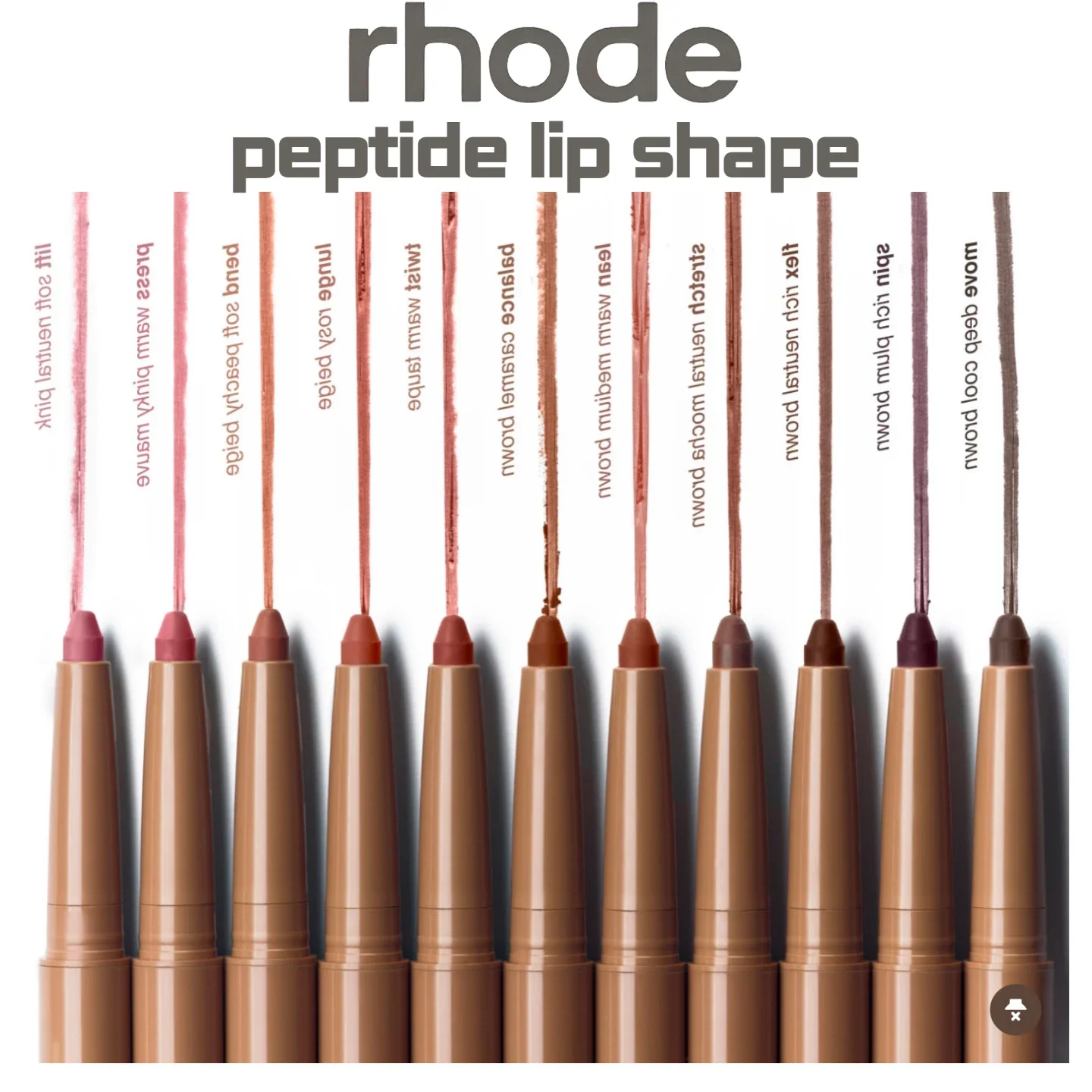 Marke Haut Peptid Lip Form Stift Lip Liner Langlebige Lip Tint Bleistift Stift Make-Up Lippenstift Pulver Rouge Gloss Rouge Make-Up