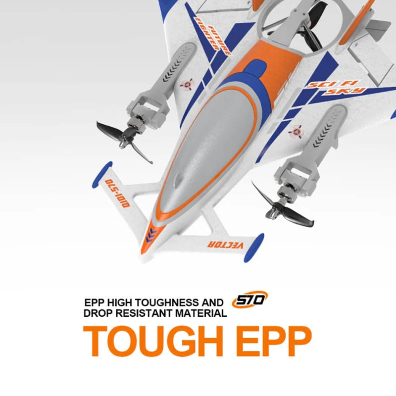 QIDI-570 4CH Control remoto SR22 avión de simulación de juguete inalámbrico modelo avanzado regalo para niños 1504 Motor sin escobillas RC