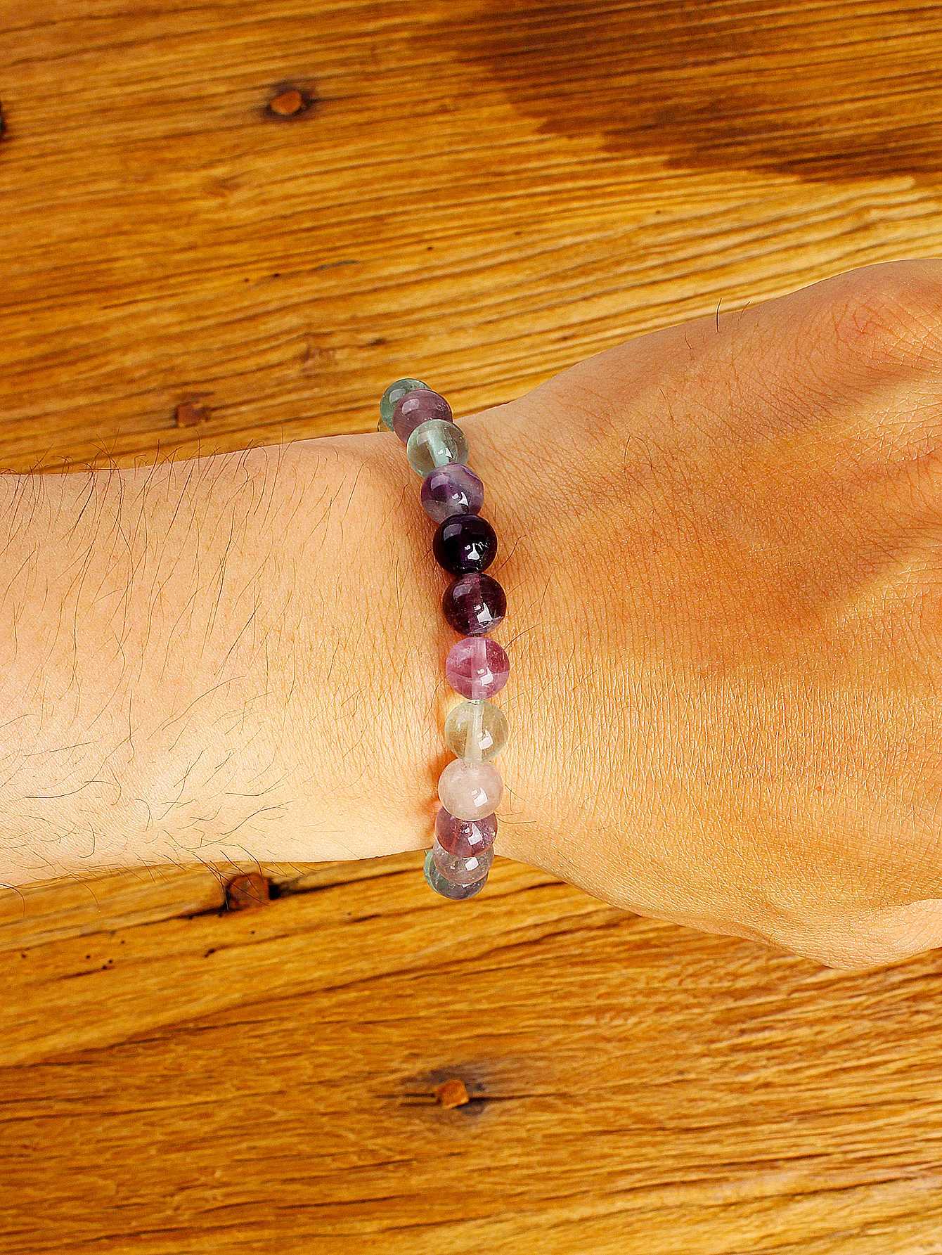 Natural Fluorite Gemstone Bead - Gemstone Bracelet Healing review and price