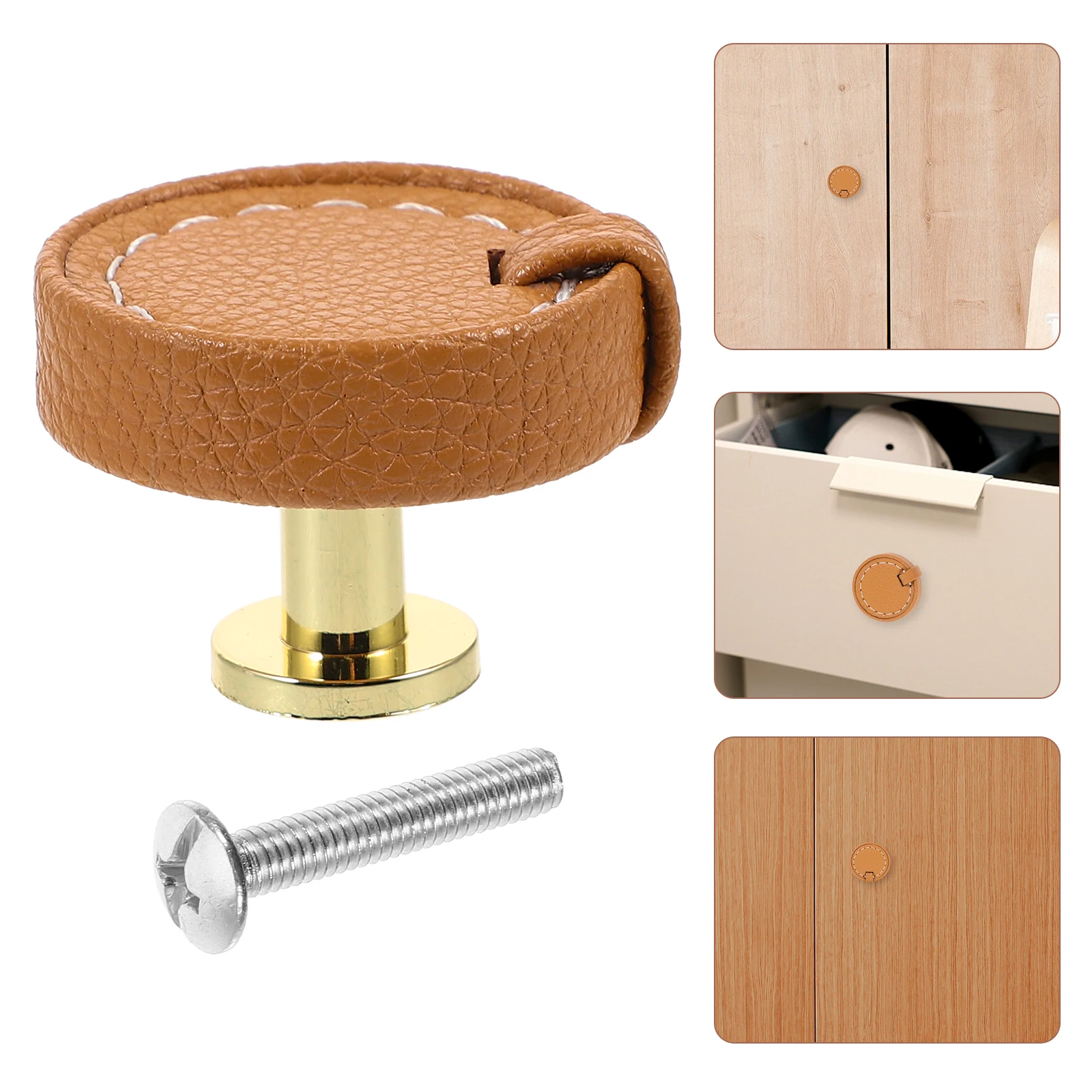 

Drawer Handles Cabinet Knobs Modern Cupboard Pulls Durable for Kitchen Wardrobe Furniture Decor Easy Install