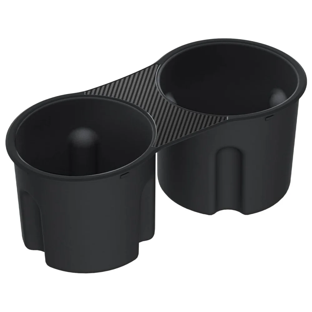 

Cup Holder Insert Flush Fit for Tesla Model Y (2021-2024) & Tesla Model 3 (2021-2023) (Up to 20 oz Venti Cups)