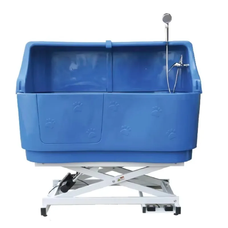 

Electric Lifting Plastic Pet Spa Bathtub Dog Grooming Bath with Backside Splasher