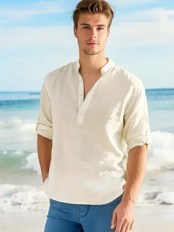 8 best sales पुरुषों के लिए आधी आस्तीन वाली शर्ट - №1