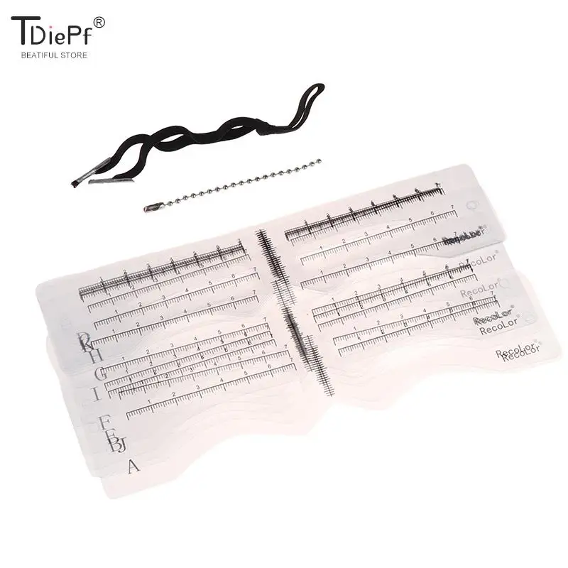 12 Stks/pak Fashion Hot Diy Wenkbrauw Shaper Template Wenkbrauw Grooming Shaping Stencil Kit Brow Stencils Card Make-Up Voor Mannen Vrouwen