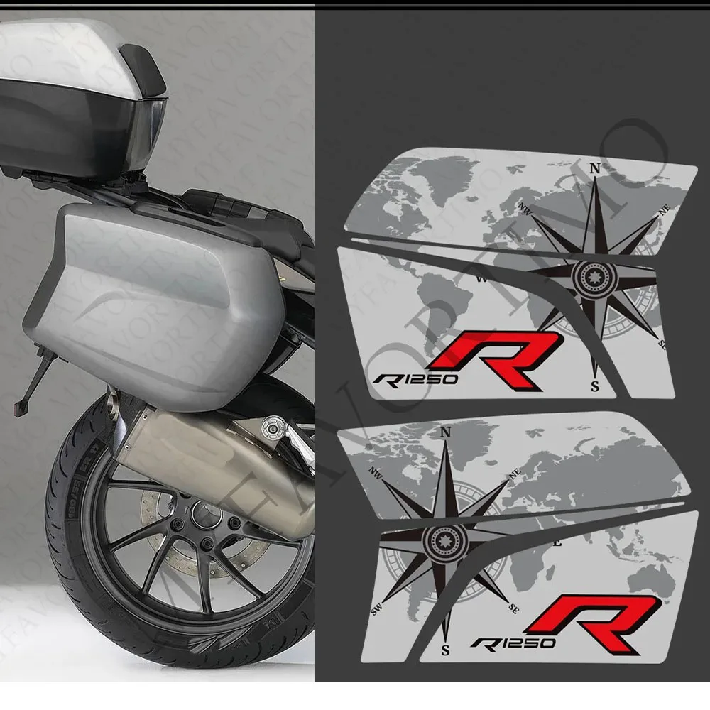 

For BMW R1200R R1250R R 1200 1250 R R1200 R1250 Tank Pad Trunk Luggage Cases Panniers Stickers Decals