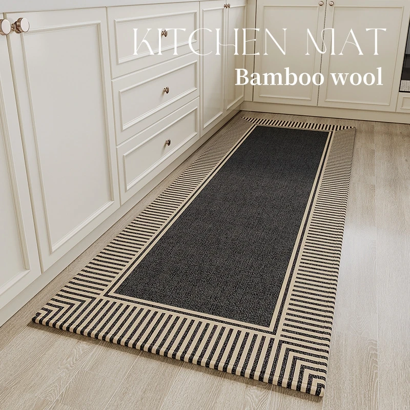 

Kitchen Floor Mat Bedroom Living Room Long Bedside Area Rug Hallway Soft Washable Carpet Anti Slip Bathroom Entrance Doormat