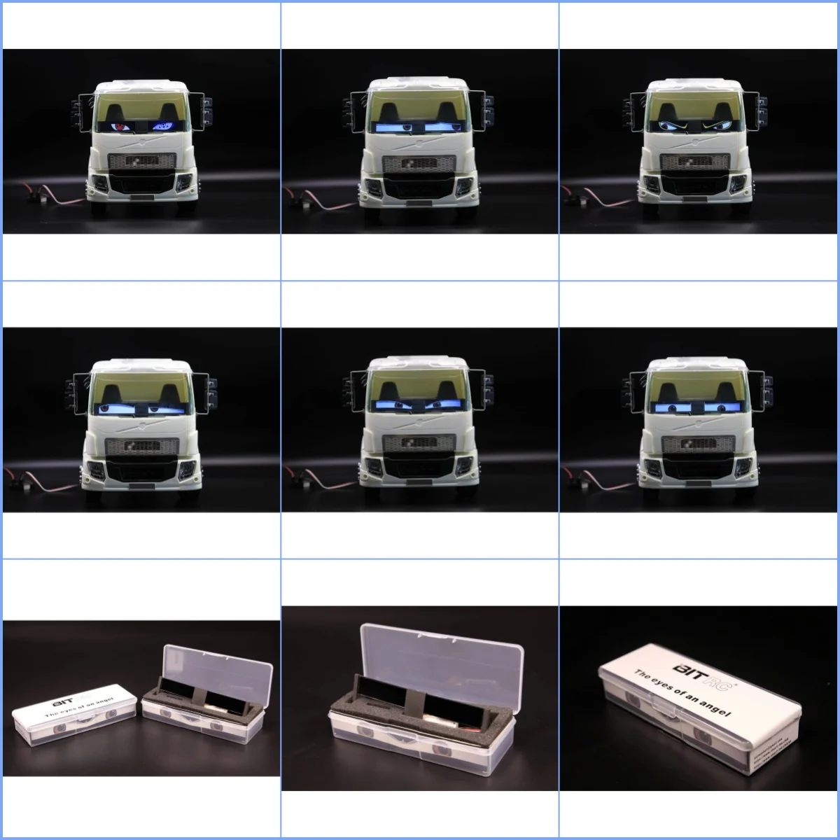 

BITRC LHY Soul Eye 6V LED Light for Tamiya 1:14 Scale RC Tractor Truck 56379 56366 140MM Lenth 544x72 Pixel Easy Installation