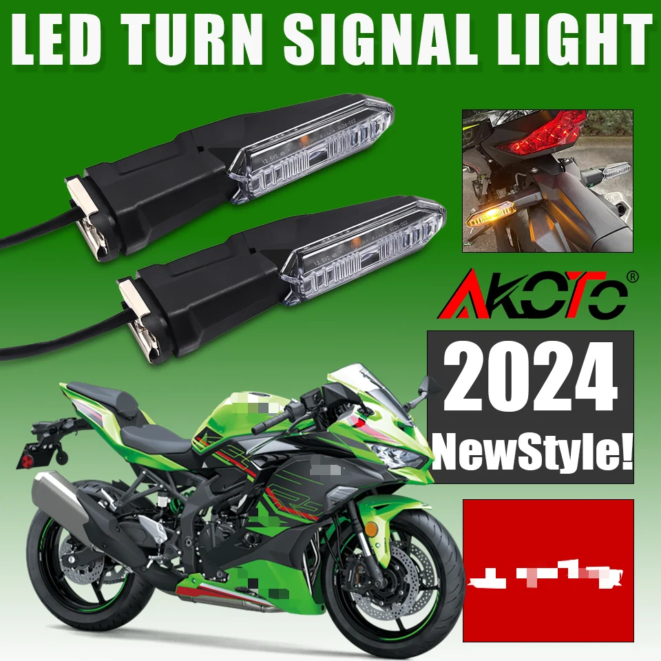 

Motorcycle Turn Signals Light For KAWASAKI NINJA ZX4R ZX4RR ZX25R ZX25RR ZX-4R ZX-4RR ZX-25R ZX25RR 2020-2024 Flashers Blinker