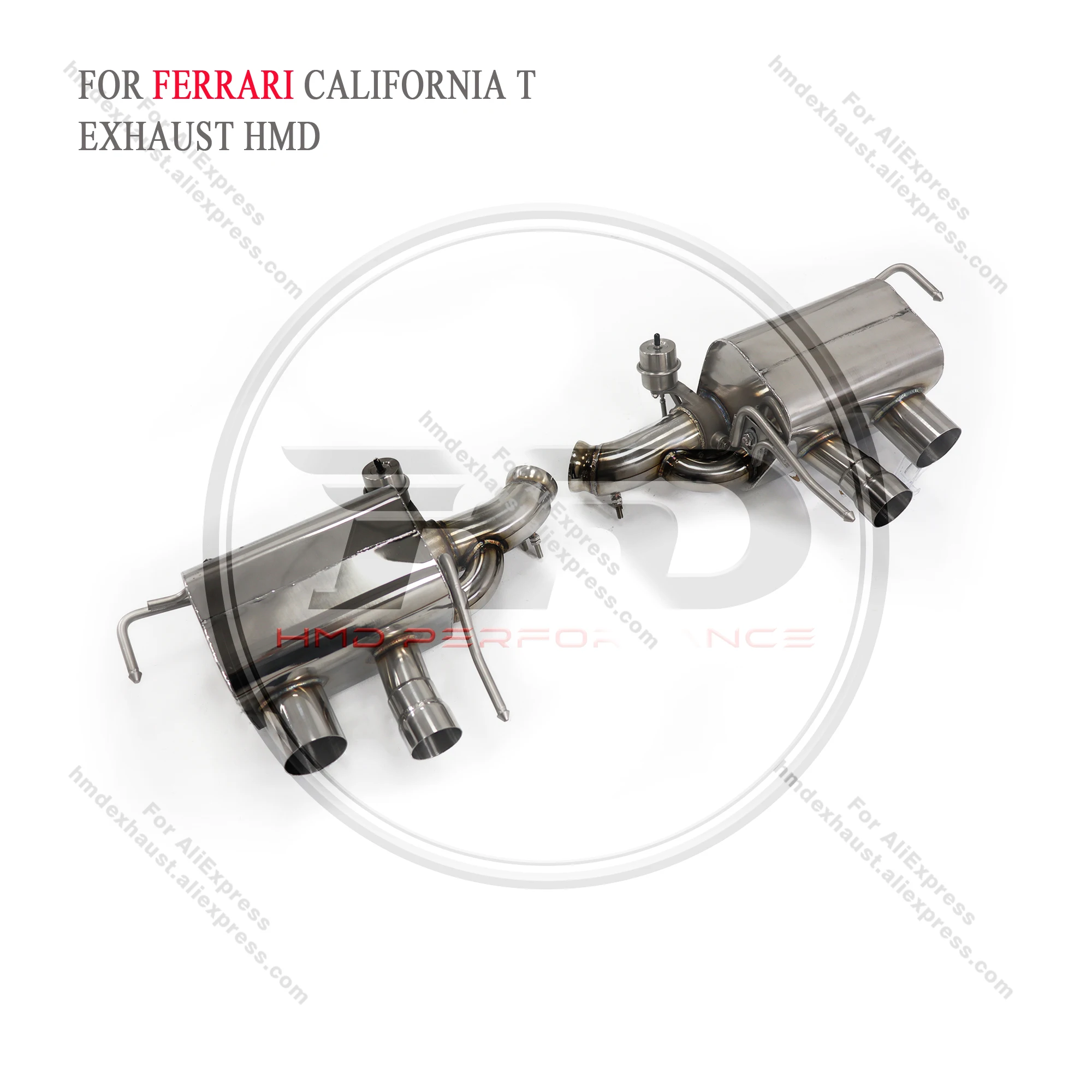 

HMD Stainless Steel Exhaust System Performance Catback is Suitable for Ferrari California T Car Valve Muffler