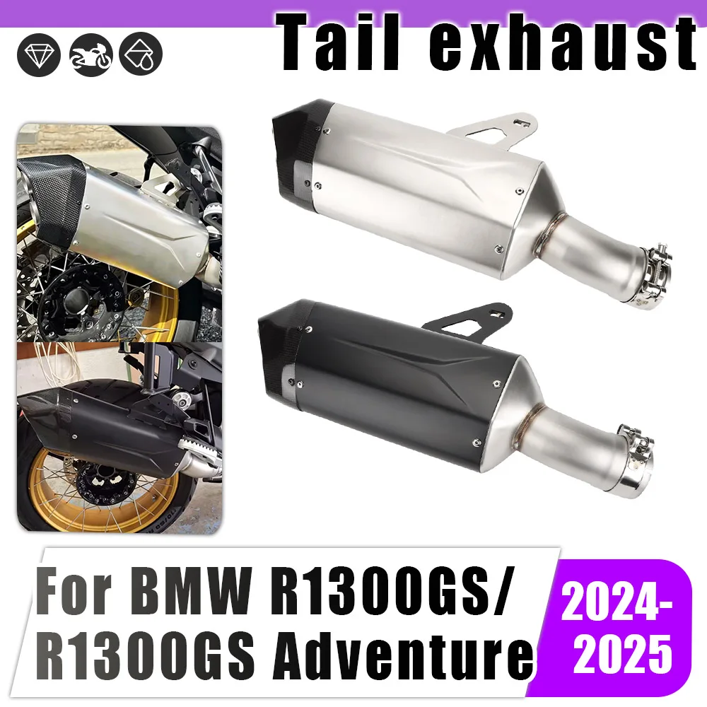 

Rear Exhaust System Carbon Fiber Cover Connect Tube Motorcycle Slip On Muffler Pipes For BMW R1300GS R 1300GS R 1300 GS ADV 2024